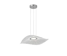Светильник подвесной LED Жасмин 08036-60,02 Kink Light белый на 1 лампу, основание хром в стиле хай-тек современный 