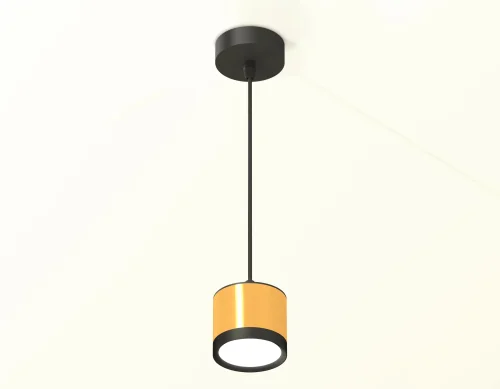 Светильник подвесной XP8121011 Ambrella light золотой 1 лампа, основание чёрное в стиле хай-тек  фото 3