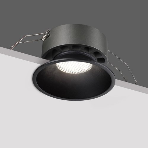 Светильник точечный LED Nova 359855 Novotech чёрный на 1 лампу, основание чёрное в стиле хай-тек круглый фото 8