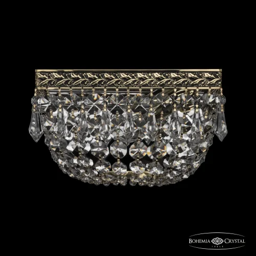 Бра 19012B/20IV GB Bohemia Ivele Crystal прозрачный на 1 лампа, основание золотое в стиле классический sp