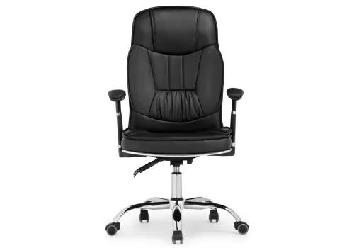 Кресло для руководителя Vestra black 15258 Woodville, чёрный/искусственная кожа, ножки/металл/хром, размеры - ****620*640 фото 2