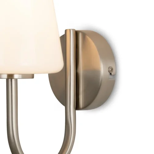 Бра Jade FR2039WL-01N Freya белый на 1 лампу, основание никель в стиле классический американский фото 7 Бра Jade FR2039WL-01N Freya белый на 1 лампу, основание никель в стиле классический американский фото 7