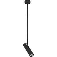 Светильник подвесной Eye Super Black 6503-NW Nowodvorski чёрный 1 лампа, основание чёрное в стиле минимализм трубочки