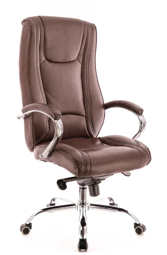 Кресло руководителя King M Кожа Коричневый EC-370 Leather Brown Everprof, коричневый/кожа, ножки//, размеры - 1230*1290***620*