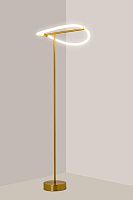Торшер LED True V4090-FL Moderli  белый 1 лампа, основание латунь в стиле хай-тек
