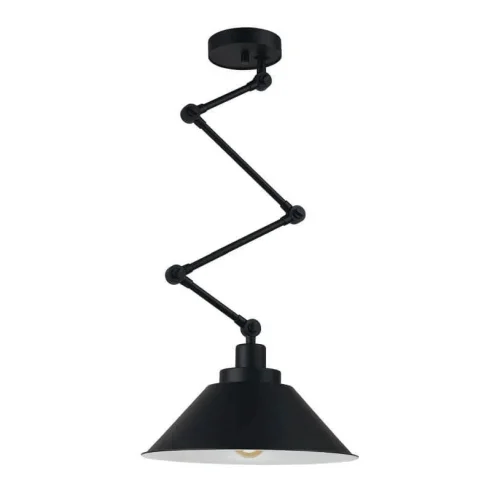 Бра Pantograph 9126-NW Nowodvorski чёрный на 1 лампу, основание чёрное в стиле кантри лофт фото 3