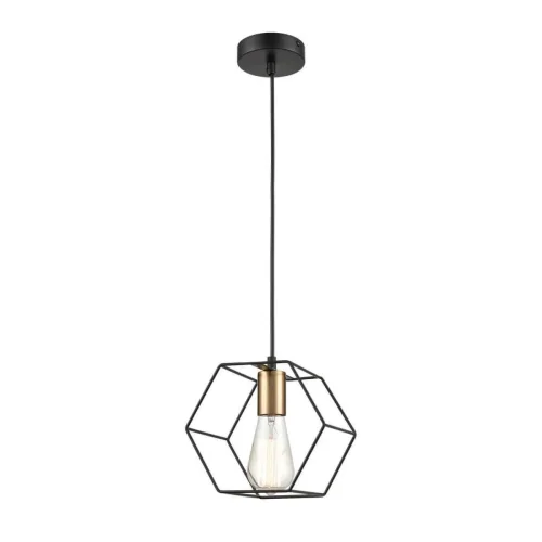 Светильник подвесной лофт Luca VL6232P01 Vele Luce чёрный на 1 лампу, основание чёрное в стиле лофт фото 3