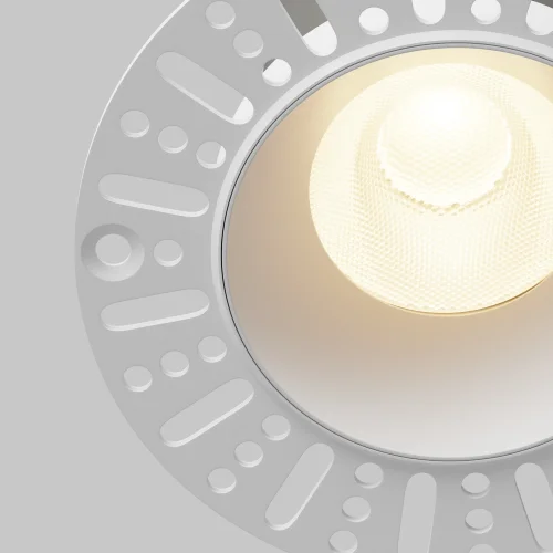 Светильник точечный LED Dip DL121-15W-3K-TRS-W Maytoni белый на 1 лампу, основание белое в стиле современный для затирки круглый фото 4