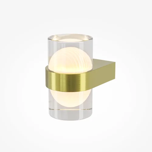 Бра LED MOD480WL-L10BS3K Sacramento Maytoni прозрачный на 1 лампу, основание латунь в стиле современный минимализм фото 4 Бра LED MOD480WL-L10BS3K Sacramento Maytoni прозрачный на 1 лампу, основание латунь в стиле современный минимализм фото 4