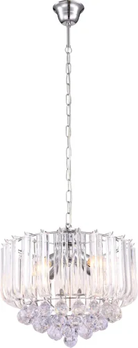 Светильник подвесной MINNESOTA 15303 Globo белый 4 лампы, основание хром в стиле современный 