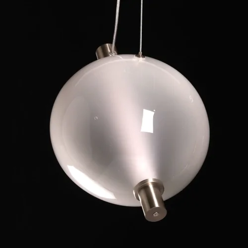 Светильник подвесной LED Граффити 678013701 DeMarkt белый 1 лампа, основание никель в стиле современный хай-тек  фото 6
