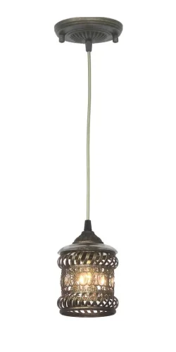 Светильник подвесной Arabia 1621-1P Favourite коричневый 1 лампа, основание коричневое в стиле кантри 