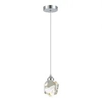 Светильник подвесной LED Cascato SL6114.103.01 ST-Luce прозрачный 1 лампа, основание хром в стиле модерн 