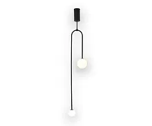 Светильник подвесной Ирэн 09488-2,19 Kink Light белый 2 лампы, основание чёрное в стиле лофт модерн шар