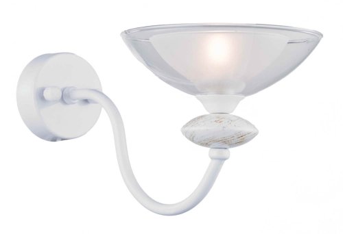 Бра Noventa E 2.1.1  W Arti Lampadari белый на 1 лампа, основание белое в стиле современный 