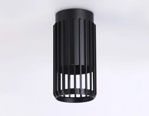 Светильник накладной TN51674 Ambrella light чёрный 1 лампа, основание чёрное в стиле хай-тек современный круглый фото 2