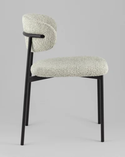 Стул Sevyn, букле мятный УТ000040254 Stool Group, мятный/букле, ножки/металл/чёрный, размеры - *700**** фото 6