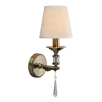 Бра Rivoli OML-64211-01 Omnilux бежевый 1 лампа, основание античное бронза в стиле классический 