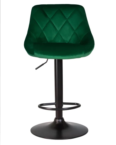 Стул барный набор 2 шт. SET-2 5007_BlackBase-LM LOGAN BLACK, зеленый велюр (MJ9-88), цвет основания черный Dobrin, /велюр, ножки/металл/чёрный, размеры - 840*1060***455*480 фото 7