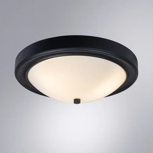 Светильник потолочный James A4049PL-3BK Arte Lamp белый 3 лампы, основание чёрное в стиле современный  фото 2