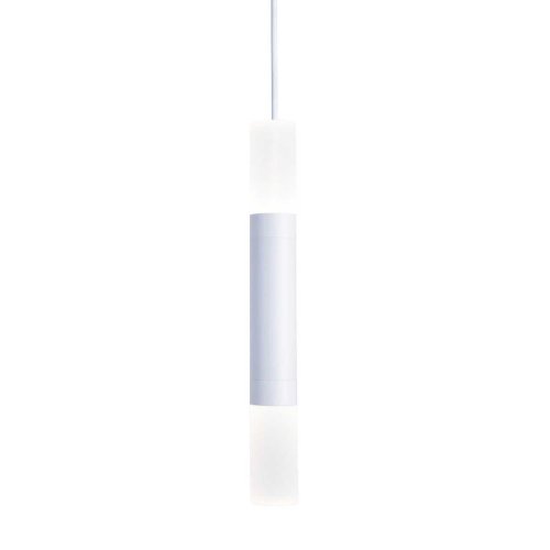 Светильник подвесной LED Doppelt 4114-1P Favourite белый 1 лампа, основание белое в стиле современный трубочки фото 2