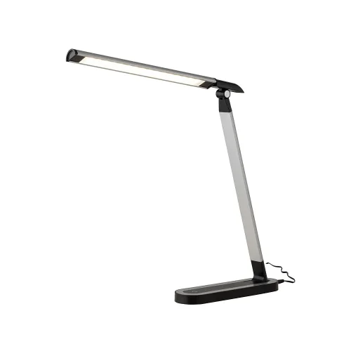 Настольная лампа офисная LED Chic Led 8357-NW Nowodvorski серебряная на 1 лампу, основание чёрное металл в стиле современный фото 2