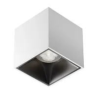 Светильник накладной Alfa LED C065CL-L12W4K-D Maytoni белый на 1 лампу, основание белое в стиле современный хай-тек квадратный