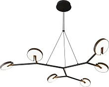 Люстра подвесная LED Paritet 4401-6P Favourite белая на 6 ламп, основание чёрное в стиле современный 