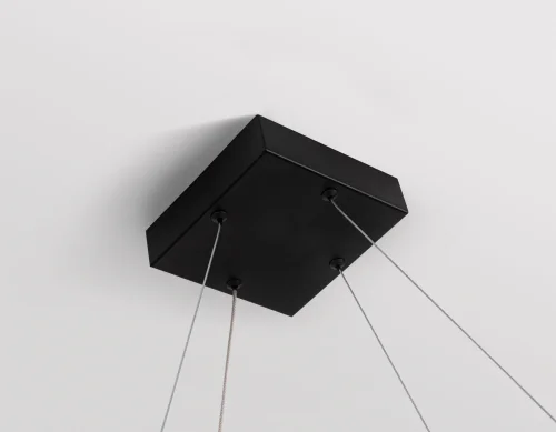 Светильник подвесной LED FL5803 Ambrella light чёрный на 1 лампу, основание чёрное в стиле современный хай-тек квадраты фото 8
