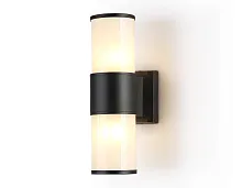 Настенный светильник ST2455 Ambrella light уличный IP54 чёрный 1 лампа, плафон белый в стиле хай-тек современный E27
