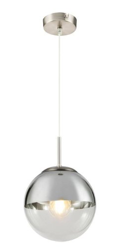 Светильник подвесной Varus 15851 Globo хром 1 лампа, основание матовое никель в стиле современный шар