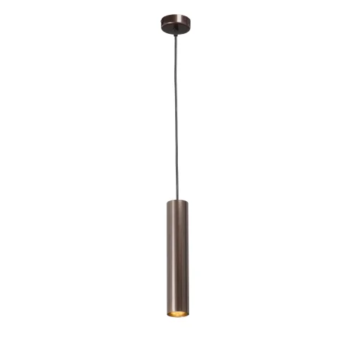Светильник подвесной V4640-7/1S Vitaluce бронзовый коричневый 1 лампа, основание бронзовое в стиле арт-деко трубочки