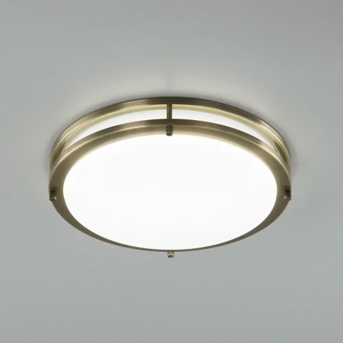 Светильник потолочный LED Бостон CL709323N Citilux белый 1 лампа, основание матовое бронза в стиле современный 