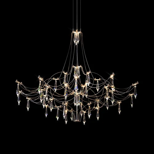 Люстра подвесная ЛЕД Мира / Mira 10588/800 Silver Asfour LOFT IT прозрачная на 1 лампу, основание серебряное в стиле арт-деко капли фото 6 Люстра подвесная ЛЕД Мира / Mira 10588/800 Silver Asfour LOFT IT прозрачная на 1 лампу, основание серебряное в стиле арт-деко капли фото 6