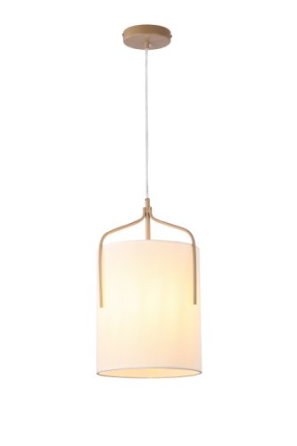 Светильник подвесной Inari V11856-1P Moderli бежевый на 1 лампу, основание матовое золото в стиле арт-деко современный фото 2