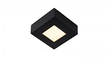 Светильник потолочный LED Brice-Led 28117/11/30 Lucide белый на 1 лампу, основание чёрное в стиле современный квадраты