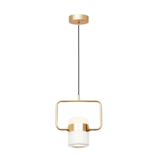 Светильник подвесной LED Ling 8119-B LOFT IT белый на 1 лампу, основание золотое в стиле современный 