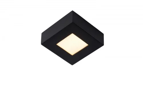 Светильник потолочный LED Brice-Led 28117/11/30 Lucide белый 1 лампа, основание чёрное в стиле современный квадраты