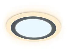 Светильник точечный LED Downlight DCR373 Ambrella light белый 1 лампа, основание белое в стиле современный хай-тек круглый