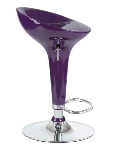 Стул барный 1004-LM BOMBA,  цвет сиденья фиолетовый металлик, цвет основания хром Dobrin, фиолетовый/, ножки/металл/хром, размеры - 660*880***430*360 фото 3