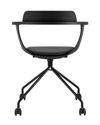 Кресло Doulton, черный УТ000036494 Stool Group, чёрный/экокожа, ножки/металл/чёрный, размеры - ****610*515 фото 6