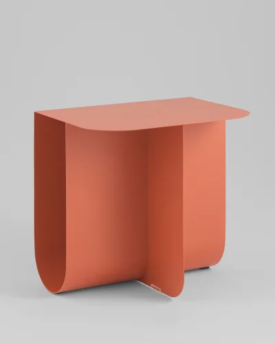 Журнальный столик Laure, металл, красный УТ000041898 Stool Group столешница из 