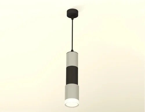 Светильник подвесной XP7423022 Ambrella light серый чёрный 1 лампа, основание чёрное в стиле хай-тек современный трубочки фото 3
