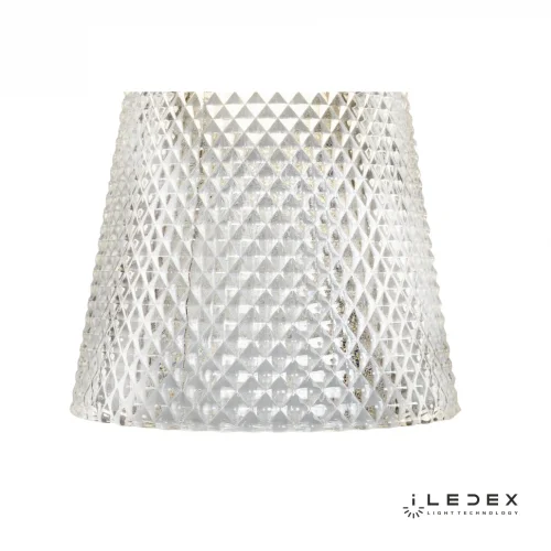 Светильник подвесной LED Flora WD8007-1 CR iLedex прозрачный 1 лампа, основание хром в стиле хай-тек современный  фото 3