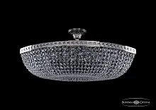 Люстра потолочная хрустальная 19113/90IV Ni Bohemia Ivele Crystal прозрачная на 12 ламп, основание никель в стиле классический sp