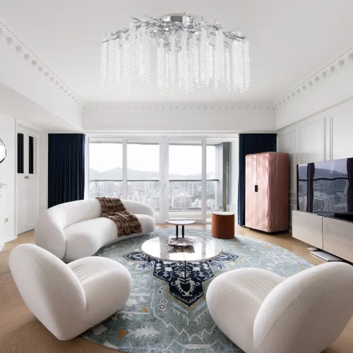 Люстра потолочная Милано-3 23312.850.7.G9.A CR Артемилано прозрачная на 7 ламп, основание хром в стиле флористика современный ветви фото 2