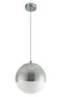 Светильник подвесной OPTIMA SP1 CHROME D200 Crystal Lux хром белый 1 лампа, основание хром в стиле современный шар