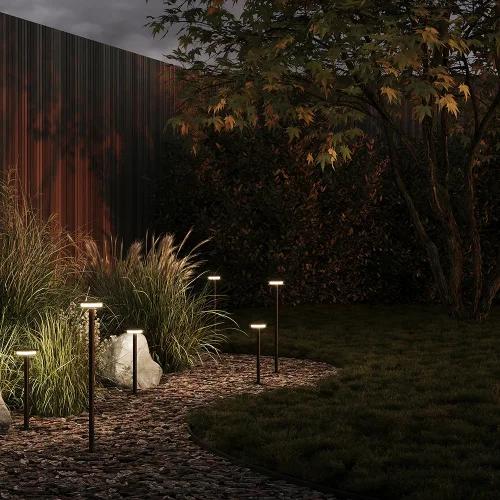 Ландшафтный светильник LED Stake O503FL-L4B3K Maytoni уличный IP65 чёрный на 1 лампу, плафон чёрный в стиле современный хай-тек LED фото 3