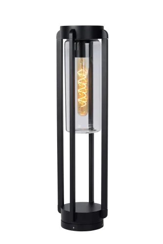 Ландшафтный светильник Garland 27823/56/30 Lucide уличный IP44 чёрный 1 лампа, плафон прозрачный в стиле классический E27