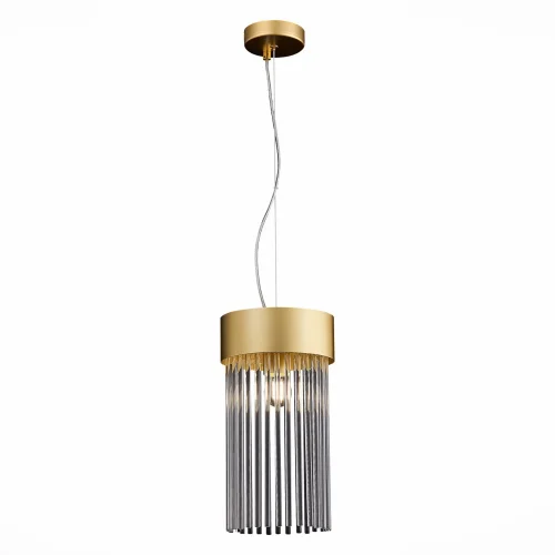 Светильник подвесной Contatto SL1225.203.01 ST-Luce прозрачный 1 лампа, основание золотое в стиле современный  фото 3
